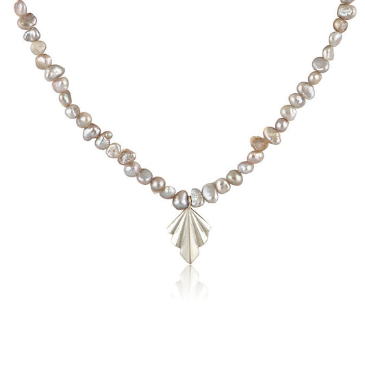 Colier perle Folds